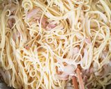 ツナと玉ねぎの和風醤油スパゲティ作り方3写真