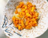 レンジ和風トマトスープ味茄子豆腐サンド蒸作り方3写真