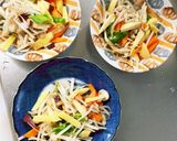 レンジ和風トマトスープ味茄子豆腐サンド蒸作り方20写真