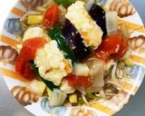 レンジ和風トマトスープ味茄子豆腐サンド蒸作り方25写真