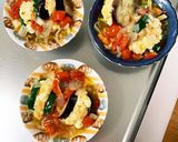 レンジ和風トマトスープ味茄子豆腐サンド蒸作り方26写真