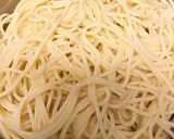 イカそうめんで簡単☆イカ明太バターパスタ作り方5写真