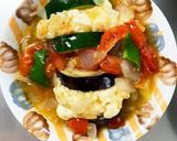 レンジ和風トマトスープ味茄子豆腐サンド蒸作り方28写真