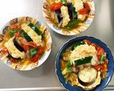 レンジ和風トマトスープ味茄子豆腐サンド蒸作り方29写真
