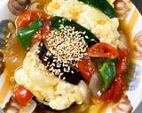 レンジ和風トマトスープ味茄子豆腐サンド蒸作り方30写真