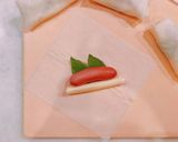 ウインナーとバジルのチーズ入り春巻き☆作り方2写真