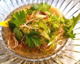 冷やしきつね蕎麦　薬味一杯　発酵玉葱作り方7写真