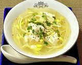 豆もやしのピリ辛スープ作り方4写真