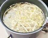 豆もやしのピリ辛スープ作り方1写真