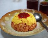 簡単どんぶりオムライス作り方17写真