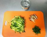 胡麻油香るサバ缶と香味野菜のそうめん作り方1写真
