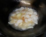 干しエビ入りもち野菜炒め作り方3写真