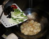 干しエビ入りもち野菜炒め作り方4写真