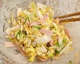 【家つま】白菜とハムのオイマヨサラダ作り方4写真