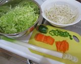 我が家の皆でワイワイ！家庭風お好み焼き☆作り方1写真