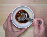 ポン酢で牛レタス丼作り方1写真