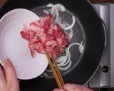 ポン酢で牛レタス丼作り方5写真