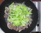 ポン酢で牛レタス丼作り方6写真