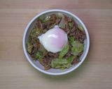 ポン酢で牛レタス丼作り方9写真
