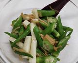 おくらと長芋のなめたけ和え作り方6写真