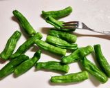 夏の常備菜☆ししとうとなすの大葉味噌炒め作り方1写真