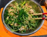 【男料理】子供と食べる豚肉豆苗入りニラ玉作り方6写真