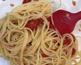 トマトと鮭フレークの冷製パスタ作り方7写真
