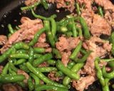 紐唐辛子と肉の甘辛炒め作り方4写真