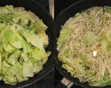 油揚げとキャベツの梅なじみ和え作り方3写真
