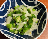 簡単！オクラとらっきょうの酢の物作り方6写真