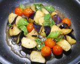 簡単！茄子のバジルソテー作り方5写真