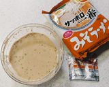 冷やしサッポロ一番でクルミ味噌ダレつけ麺作り方3写真