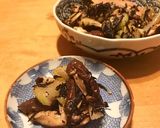 ひじきとセロリしいたけのバター醤油麹炒め作り方7写真