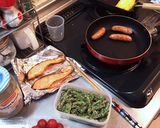 焼き鮭の和風弁当作り方4写真