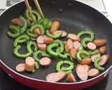 簡単給食 ウインナーとゴーヤのカレー炒め作り方6写真