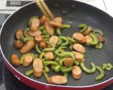 簡単給食 ウインナーとゴーヤのカレー炒め作り方7写真
