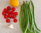 ミニトマトとインゲンのマリネサラダ作り方1写真