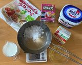 ヨーグルトゼリーマンゴーのせ作り方1写真