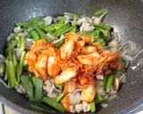 豚キムチ　♪大和市学校給食作り方3写真
