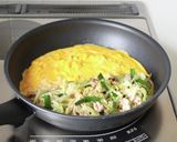 ご飯に合う！【豚キャベツの挟みオムレツ】作り方6写真