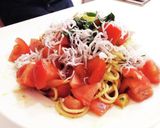 トマトとシラスの冷製ジェノベーゼパスタ作り方4写真