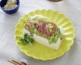 いかの塩辛とアボカドの冷奴作り方4写真