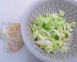 アーモンドミルクで海老とキャベツのパスタ作り方1写真