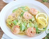 アーモンドミルクで海老とキャベツのパスタ作り方5写真