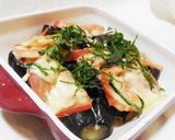 豚バラ肉となすとトマトの味噌グラタン作り方7写真