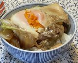 簡単★すき焼きリメイク白菜の巣ごもり卵丼作り方9写真