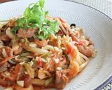 レンジで♪パッタイ風うどん作り方8写真