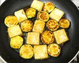 夏に！木綿豆腐とズッキーニの照り焼き作り方13写真
