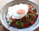 mレンジで簡単♪ガパオライス風作り方6写真