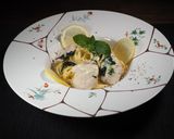 レモンとミントのクリームパスタ作り方4写真